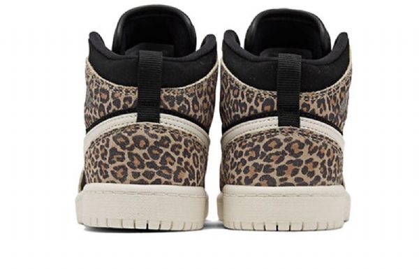 Nike Air Jordan 1 Mid Tops Se Ps Retro Basketball Shoes Herre Leopard