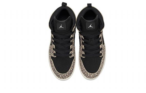 Nike Air Jordan 1 Mid Tops Se Ps Retro Basketball Shoes Herre Leopard