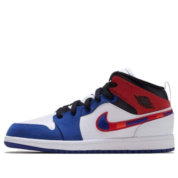 Nike Air Jordan 1 Mid Tops Se Ps Retro Basketball Shoes Herre Multicolor