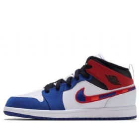 Nike Air Jordan 1 Mid Tops Se Ps Retro Basketball Shoes Herre Multicolor