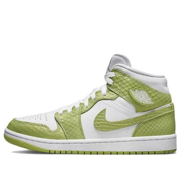 Nike Air Jordan 1 Mid Tops Se Retro Basketball Shoes Dame Grønn