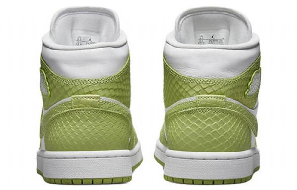 Nike Air Jordan 1 Mid Tops Se Retro Basketball Shoes Dame Grønn