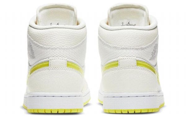 Nike Air Jordan 1 Mid Tops Se Retro Basketball Shoes Dame Gul