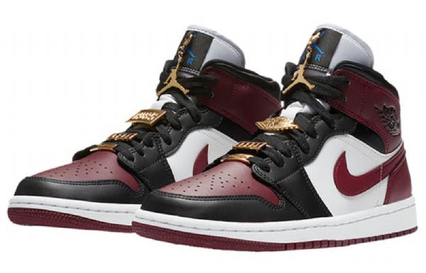 Nike Air Jordan 1 Mid Tops Se Retro Basketball Shoes Dame Gull