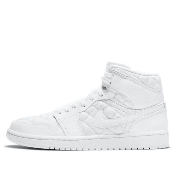 Nike Air Jordan 1 Mid Tops Se Retro Basketball Shoes Dame Hvite