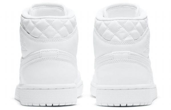 Nike Air Jordan 1 Mid Tops Se Retro Basketball Shoes Dame Hvite