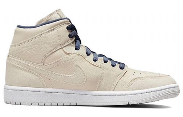 Nike Air Jordan 1 Mid Tops Se Retro Basketball Shoes Dame Khaki