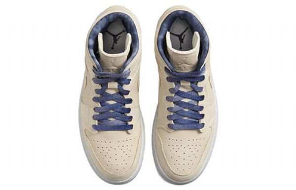 Nike Air Jordan 1 Mid Tops Se Retro Basketball Shoes Dame Khaki
