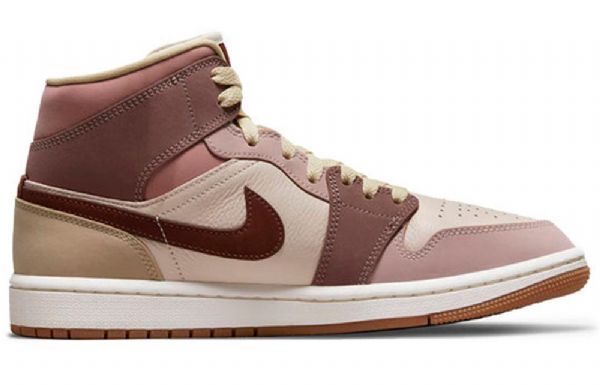 Nike Air Jordan 1 Mid Tops Se Retro Basketball Shoes Dame Korall
