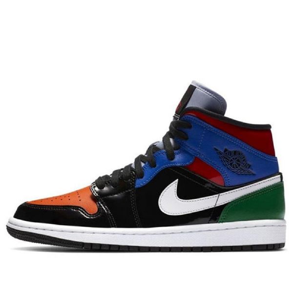 Nike Air Jordan 1 Mid Tops Se Retro Basketball Shoes Dame Multicolor