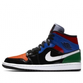Nike Air Jordan 1 Mid Tops Se Retro Basketball Shoes Dame Multicolor