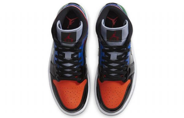 Nike Air Jordan 1 Mid Tops Se Retro Basketball Shoes Dame Multicolor