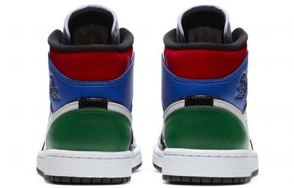 Nike Air Jordan 1 Mid Tops Se Retro Basketball Shoes Dame Multicolor