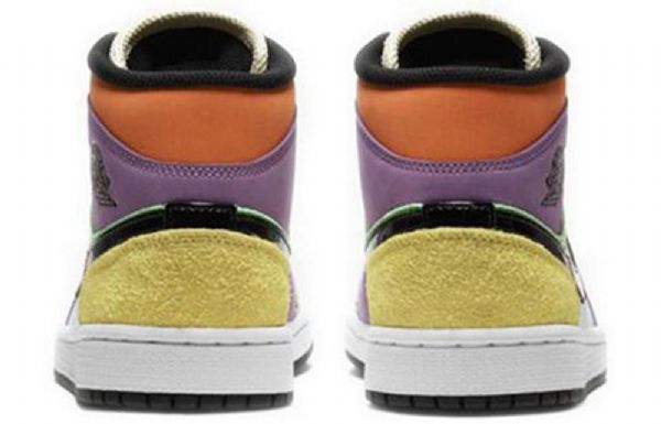Nike Air Jordan 1 Mid Tops Se Retro Basketball Shoes Dame Multicolor