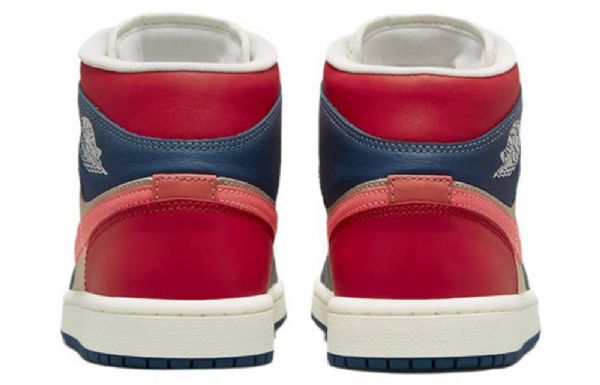 Nike Air Jordan 1 Mid Tops Se Retro Basketball Shoes Dame Multicolor