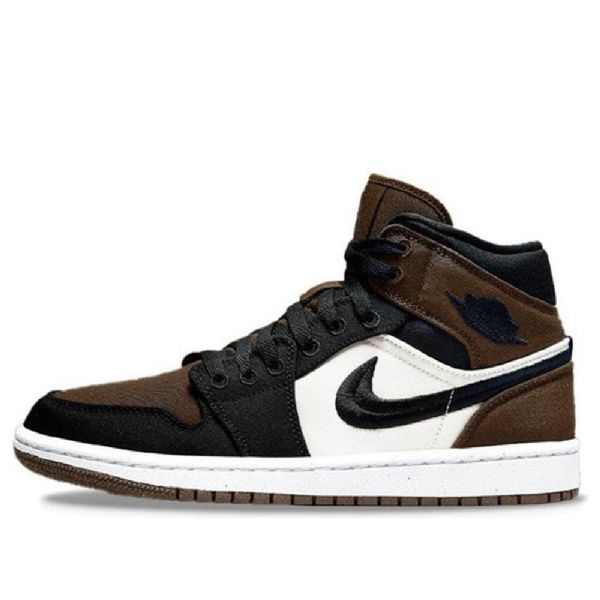 Nike Air Jordan 1 Mid Tops Se Retro Basketball Shoes Dame Olivengrønne