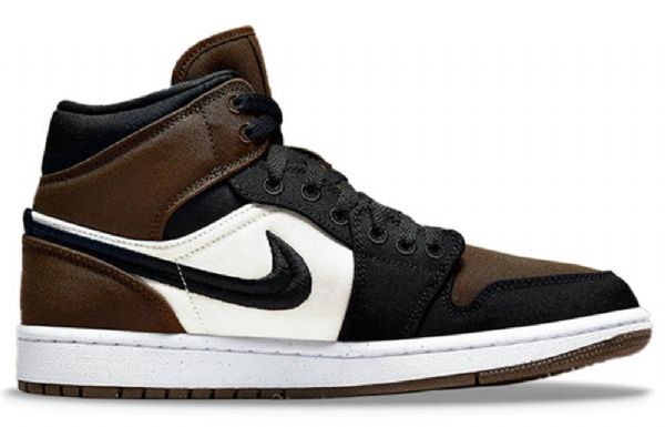 Nike Air Jordan 1 Mid Tops Se Retro Basketball Shoes Dame Olivengrønne