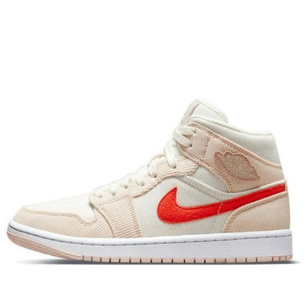 Nike Air Jordan 1 Mid Tops Se Retro Basketball Shoes Dame Rosa