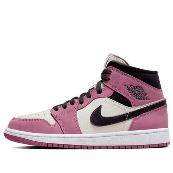 Nike Air Jordan 1 Mid Tops Se Retro Basketball Shoes Dame Rosa