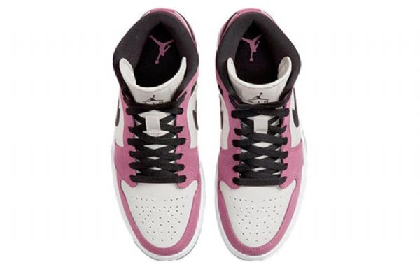 Nike Air Jordan 1 Mid Tops Se Retro Basketball Shoes Dame Rosa