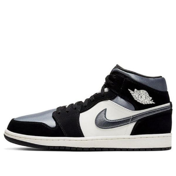 Nike Air Jordan 1 Mid Tops Se Retro Basketball Shoes Herre Grå