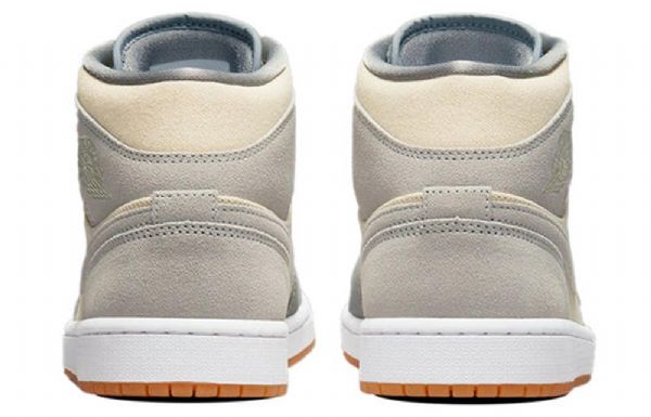 Nike Air Jordan 1 Mid Tops Se Retro Basketball Shoes Herre Grå