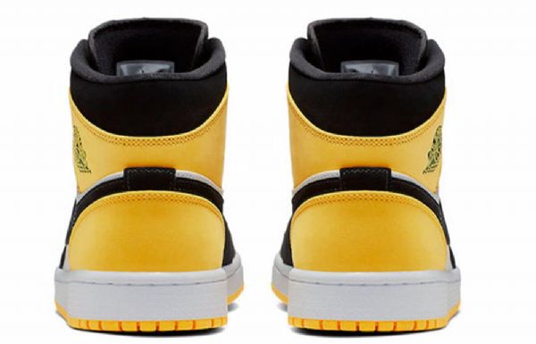 Nike Air Jordan 1 Mid Tops Se Retro Basketball Shoes Herre Gul