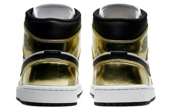 Nike Air Jordan 1 Mid Tops Se Retro Basketball Shoes Herre Gull