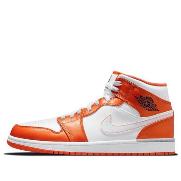 Nike Air Jordan 1 Mid Tops Se Retro Basketball Shoes Herre Oransje