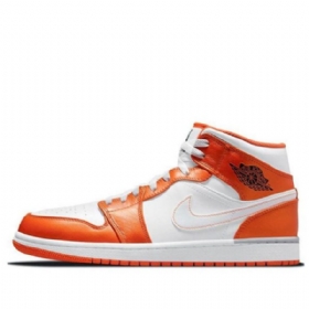 Nike Air Jordan 1 Mid Tops Se Retro Basketball Shoes Herre Oransje