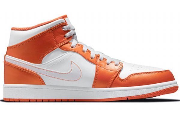 Nike Air Jordan 1 Mid Tops Se Retro Basketball Shoes Herre Oransje