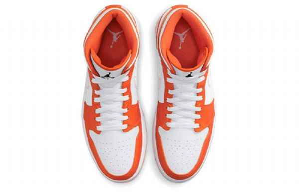 Nike Air Jordan 1 Mid Tops Se Retro Basketball Shoes Herre Oransje