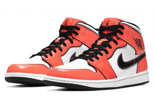 Nike Air Jordan 1 Mid Tops Se Retro Basketball Shoes Herre Oransje