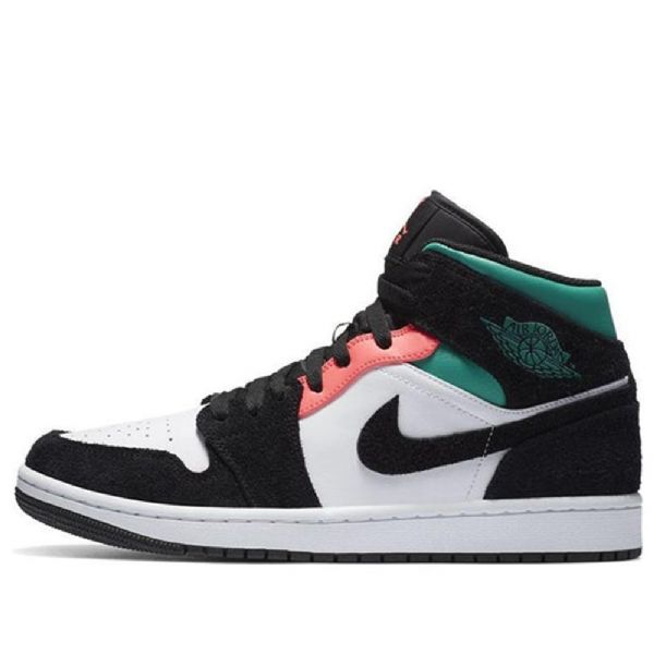 Nike Air Jordan 1 Mid Tops Se Retro Basketball Shoes Herre Svarte