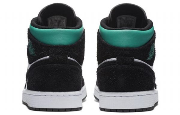 Nike Air Jordan 1 Mid Tops Se Retro Basketball Shoes Herre Svarte