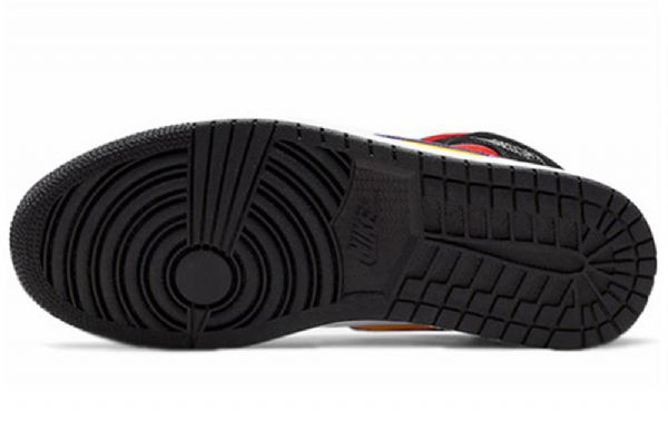 Nike Air Jordan 1 Mid Tops Se Retro Basketball Shoes Herre Svarte Blå