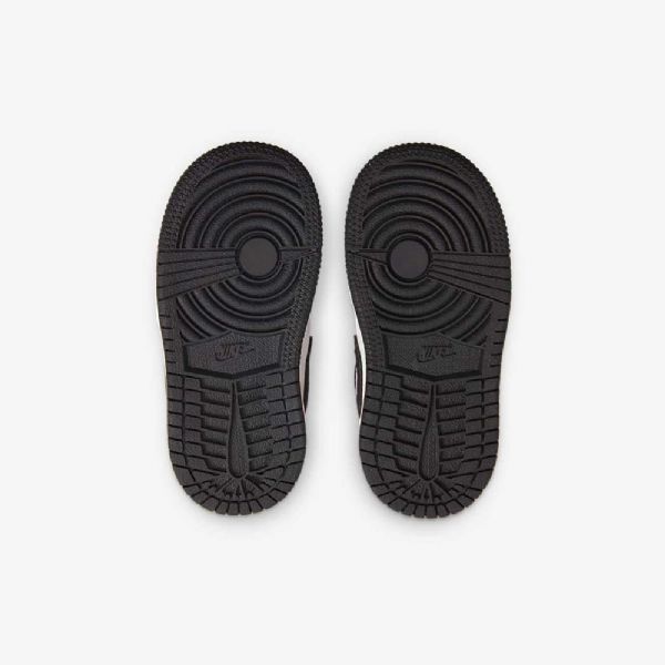 Nike Air Jordan 1 Mid Tops Se Sko Barn Svarte Hvite