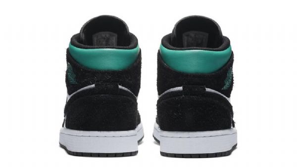 Nike Air Jordan 1 Mid Tops Se South Beach Sko Herre Svarte