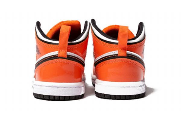 Nike Air Jordan 1 Mid Tops Se Td Retro Basketball Shoes Barn Oransje