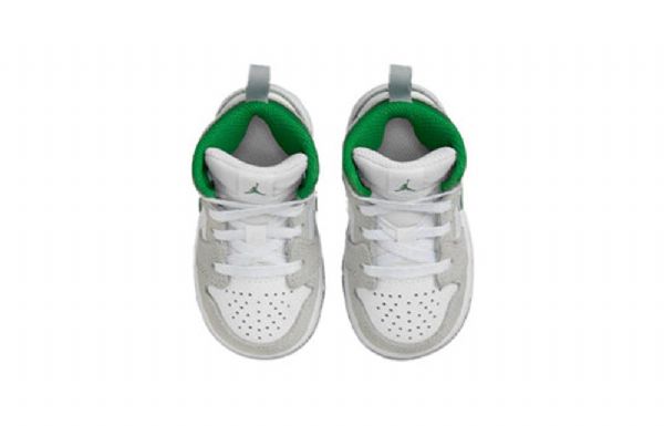 Nike Air Jordan 1 Mid Tops Se Td Sko Barn Grå Grønn