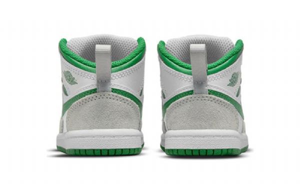 Nike Air Jordan 1 Mid Tops Se Td Sko Barn Grå Grønn