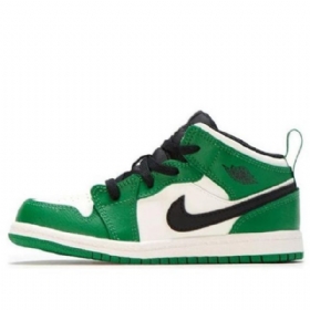 Nike Air Jordan 1 Mid Tops Se Td Sko Barn Grønn
