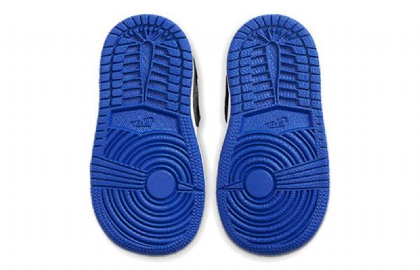 Nike Air Jordan 1 Mid Tops Se Td Sko Barn Kongeblå Svarte