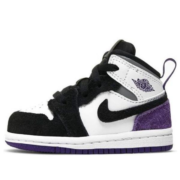 Nike Air Jordan 1 Mid Tops Se Td Sko Barn Lilla