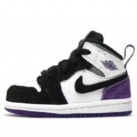 Nike Air Jordan 1 Mid Tops Se Td Sko Barn Lilla