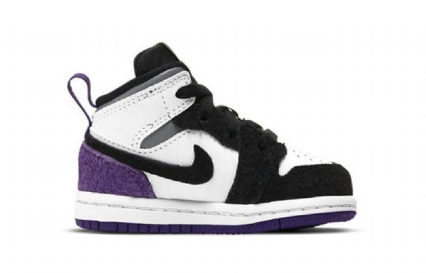 Nike Air Jordan 1 Mid Tops Se Td Sko Barn Lilla