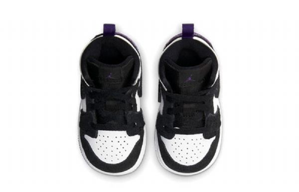 Nike Air Jordan 1 Mid Tops Se Td Sko Barn Lilla