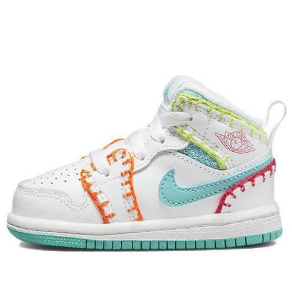 Nike Air Jordan 1 Mid Tops Se Td Sko Barn Multicolor