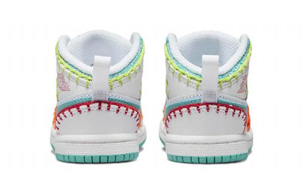 Nike Air Jordan 1 Mid Tops Se Td Sko Barn Multicolor