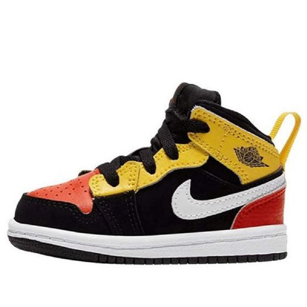 Nike Air Jordan 1 Mid Tops Se Td Sko Barn Oransje